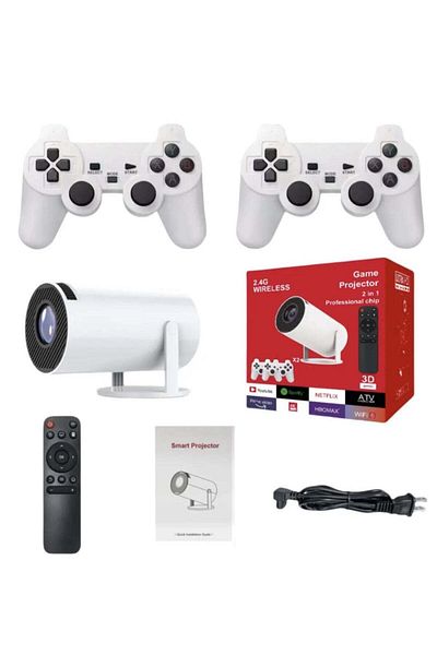 Generic Portable Mini Projector Outdoors Home Theater 2.4g Wireless Market Android 11 OS WIFI 3D Game Projec