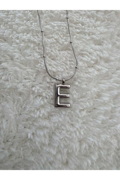 stainless steell Steel E Letter Balloon Necklace