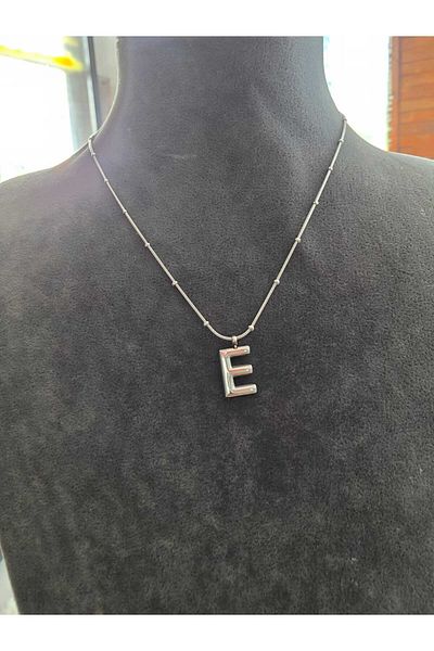stainless steell Steel E Letter Balloon Necklace