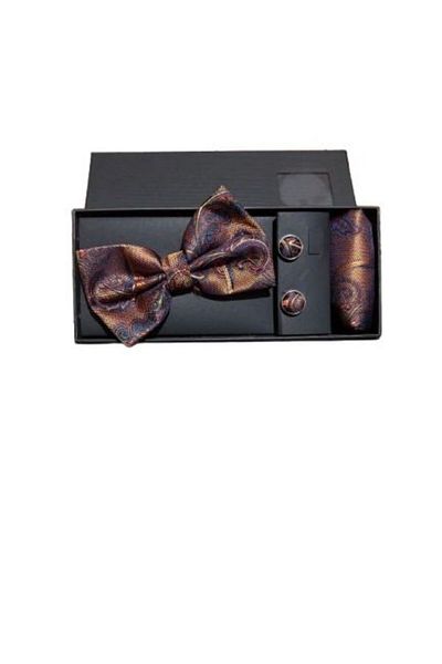 OEM Men's Bow Tie/Handkerchief/Button Set