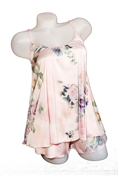 BLD by Exclusive Women's pajamas, printed satin, elastic, animal print, Celia02, BLD by Exclusive