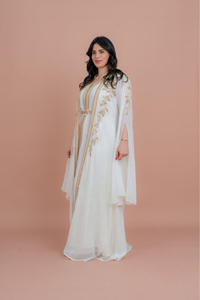 IKKXA Belted Elegant 2-Piece Kaftan