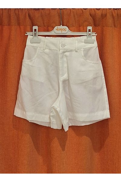 Çikoby Girl's Pocket Woven Shorts