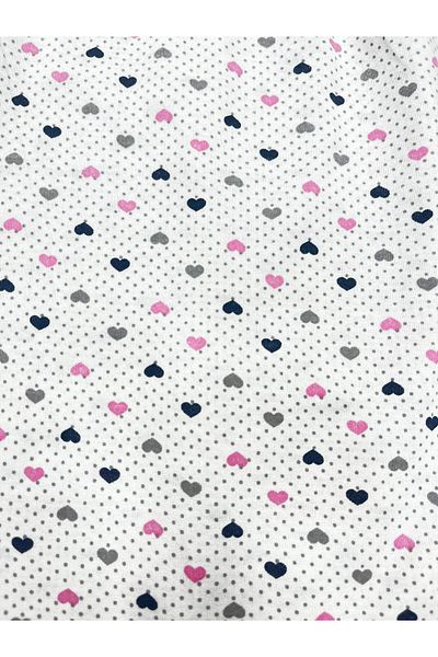 Erdenay Tekstil Patterned Combed Cotton Below Knee Large Size Maternity Women's Capri
