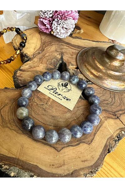parze doğaltaş Iolite Natural Stone Bracelet 10 mm