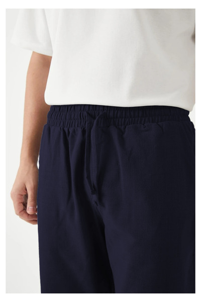 YAKAMEL Erkek Beli Bağlamalı Likralı Lise Okul Pantolonu