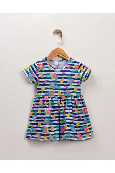 ruhaay Girl's Summer Short Sleeve Printed Dress