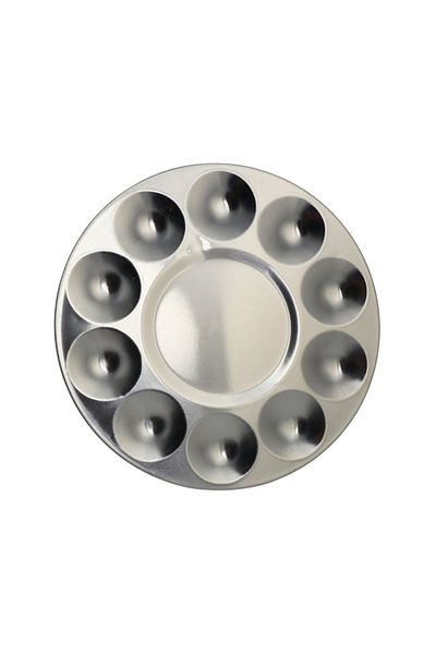 Rich Palette Round Large Size Stainless Metal 10-Gauge 17cm Size