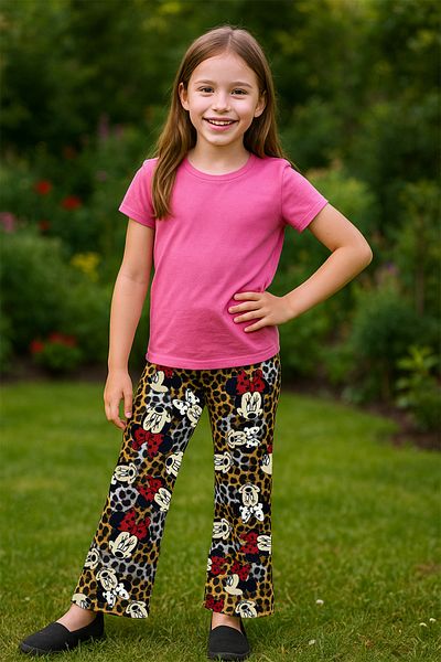 HÇM Girl's Bottom Wide Leg Patterned B76