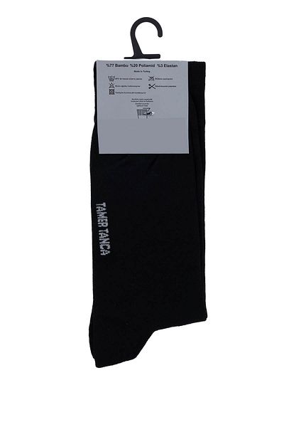 Tamer Tanca Men's Bamboo Black Classic Socks