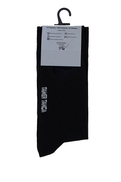 Tamer Tanca Men's Bamboo Black Classic Socks