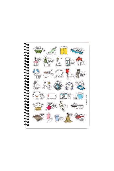 Keskin Colors Hisli Şeyler 18.5X25 Line Notebook - Go Where the Shovel Takes You