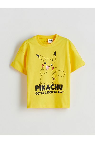 LC Waikiki Tricou pentru băiat cu imprimeu Pokemon, pachet de 3