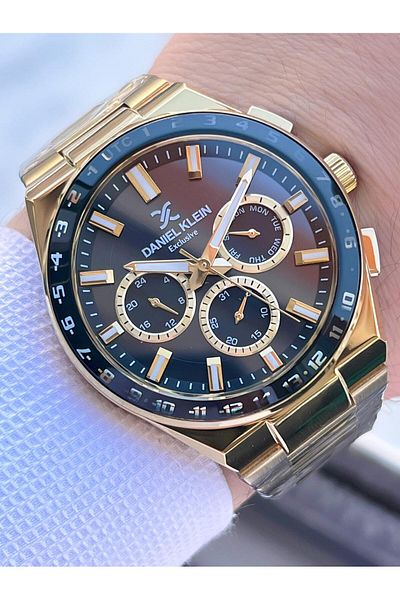 Daniel Klein Men's Wrist Watch Fg.13522.9 with Inner Functions Active 30 Mt Water Resistant 2 Years Warranty