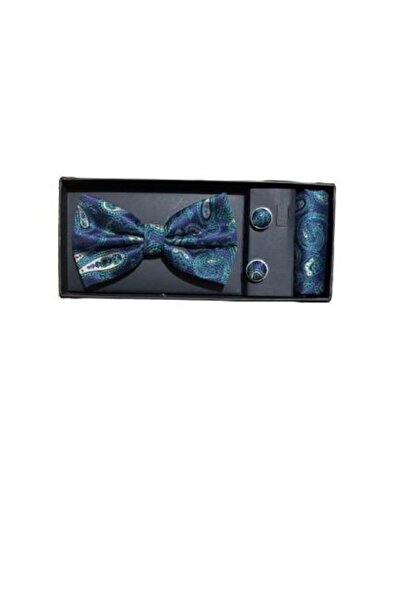 OEM Men's Bow Tie/Handkerchief/Button Set