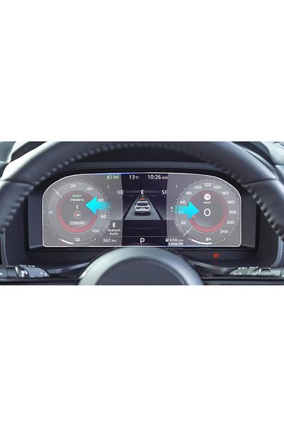 ZDN Case Nissan Qashqai 12.3 Inch Compatible Digital Instrument 9H Nano Screen Protector 2024-2025