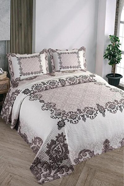 Çeyiz Diyarı Karya Printed Quilted Double Bedspread