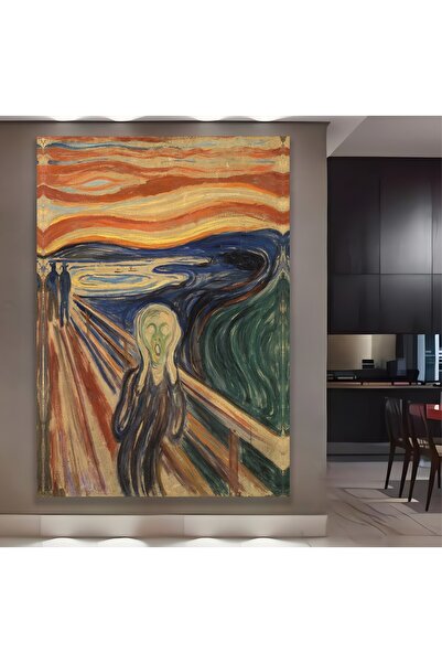 EMYA HOME Aurătură, Scream 1893 Pictură pe pânză