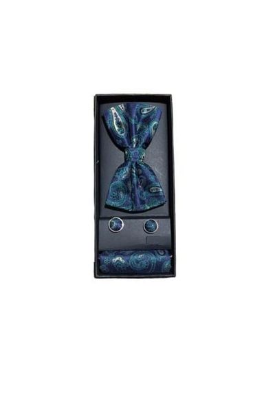 OEM Men's Bow Tie/Handkerchief/Button Set