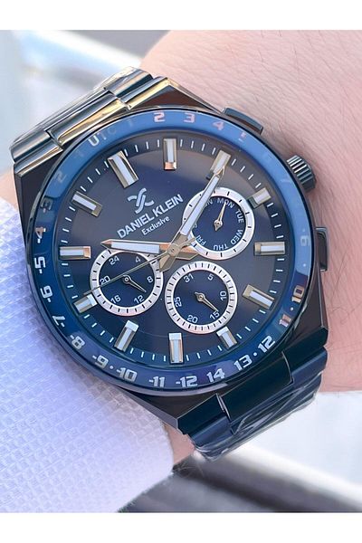 Daniel Klein Men's Watch Fg.13522.11 with Inner Functions Active 30 Mt Water Resistant 2 Year Warranty