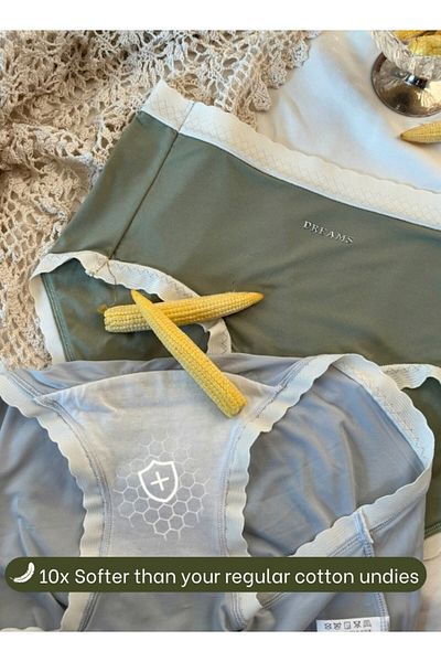 Intimate Queen Corn Bae Lacy Boyshorts – CloudSoft Luxury, Made from Corn Fiber | No Roll-Ups (Pack Of 3)