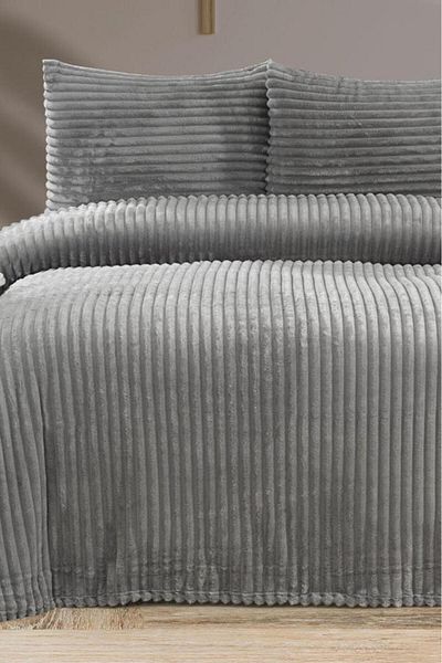 Çeyiz Diyarı Amila Double 220X240 cm Bedspread Gray