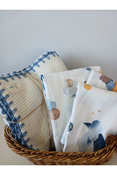 LEBUAS Triko Battaniye ve Çarşaf Takımı- Bebek-Çocuk