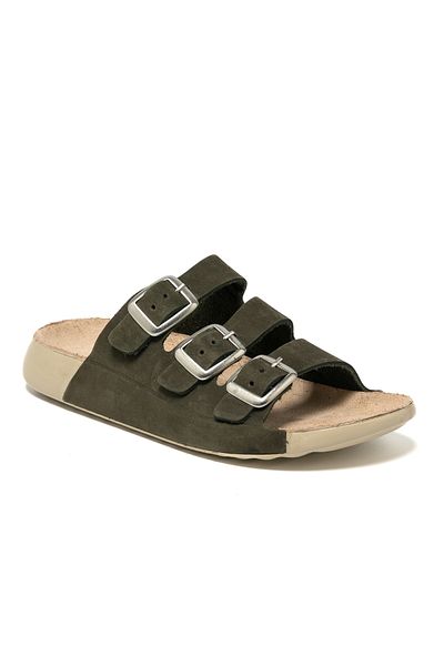 John May Women / Girls Slippers Mar-25Y-050-P29 John May Khaki Nubuck