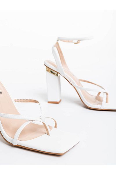 Kalapod Women's white sandals made of organic leather Sandora