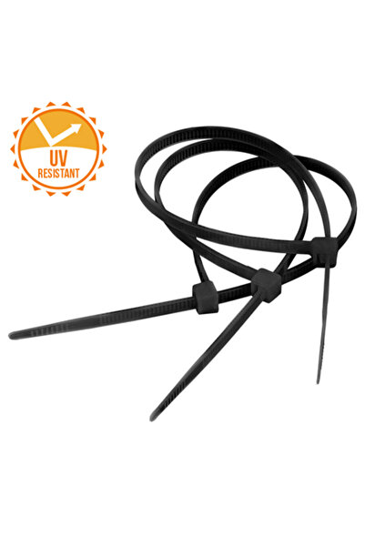 OEM FASETE REZISTENTE UV 4.8X200MM NEGRE SET 100B