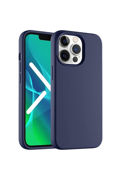 Cellara CELLARA SILICONE BACK COVER SOFT MAGSAFE COLLECTION FOR IPHONE 14 PRO MAX - BLUE