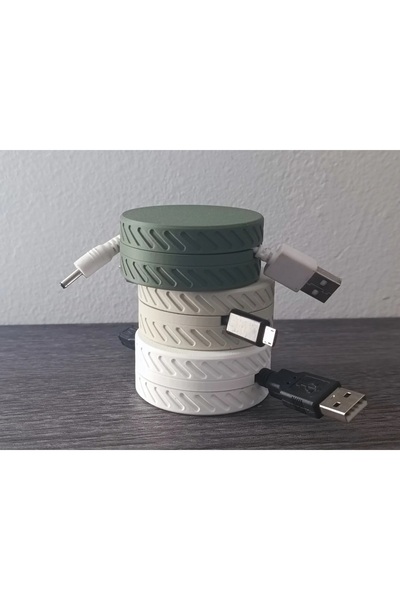 SLM Şarj Kablosu Düzenleyici Rulo Mekanizmalı 3D