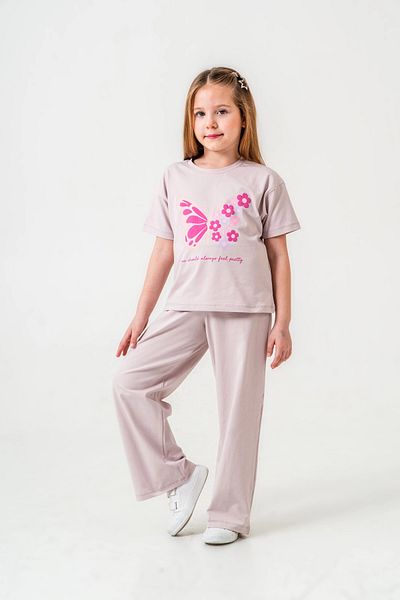 My Hanne Butterfly Printed Girl's Suit 034