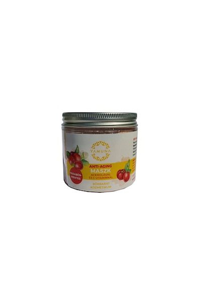 Yamuna Anti-wrinkle mask Yamuna with acerola and vitamin C, anti-aging, elastic and hydrated skin, 80 g