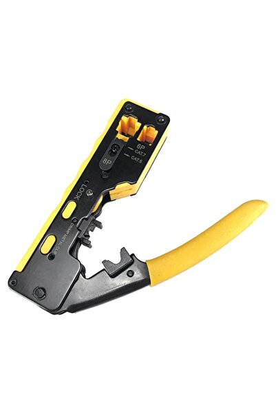 Lechpol Clește de sertizare RJ45 CAT7 pentru conectori modulari, RJ45/RJ11/RJ12