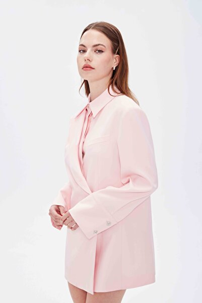 gold fairy ASYMETRIC TASARIM BLAZER CEKET ELBİSE