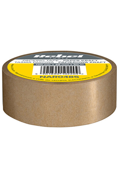 Rebel Bandă adezivă de ambalare Kraft, 120 microni, 48mm x 50m