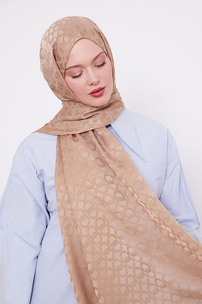Bijutek Levidor Ring Pattern Jacquard Janjan Shawl