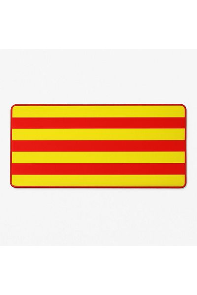 Forzacase Yellow-Red Non-Slip Based Mouse Pad Large Size Gaming Player Compatible XL 70 X 30 cm -Fc1067