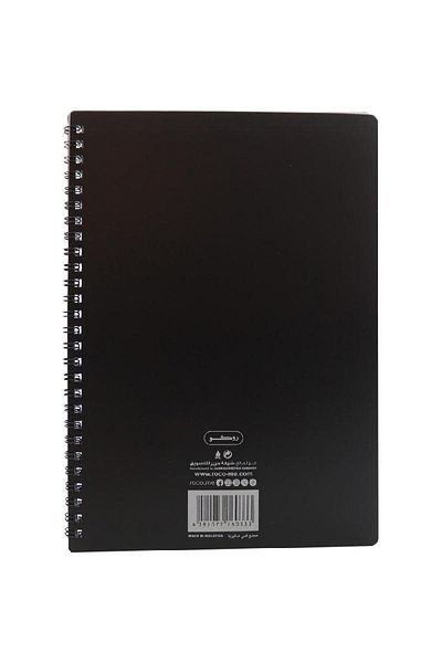 Roco Assignment Notebook 17 x 24 cm – 48 Pages (24 Sheets) Cross Ruled Black