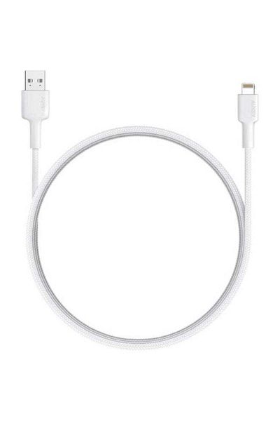AUKEY كابل USB-A إلى Lightning، كابل شحن سريع مضفر من النايلون، معتمد من MFi، لأجهزة iPhone