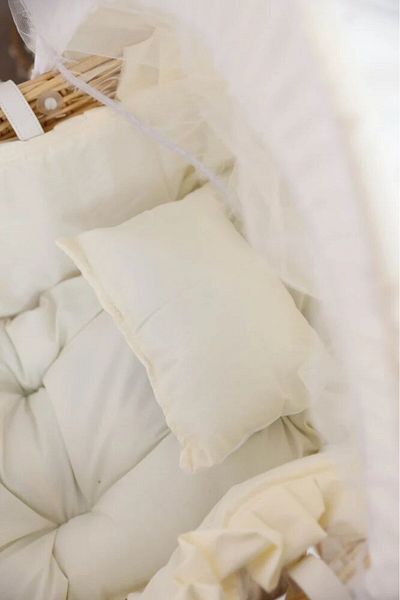 Mini Baby Moses basket + wooden base