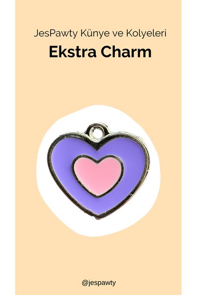 JesPawty Charm Silver Color Plated Compatible with Necklace and Tag