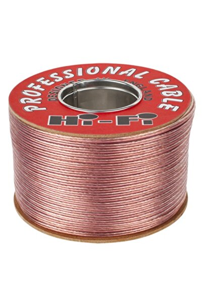 Lechpol Cablu de boxe 2x1.5mm² 100m PVC transparent Marcator roșu 50V