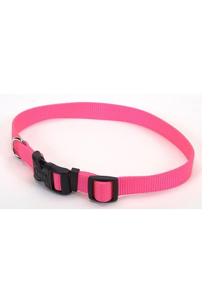 Coastal 1in Tuff Dog Collar Large Neon Pink