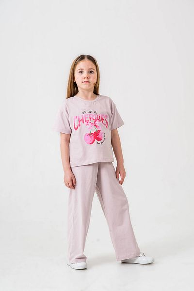 My Hanne Cherries Printed Girl's Suit 035