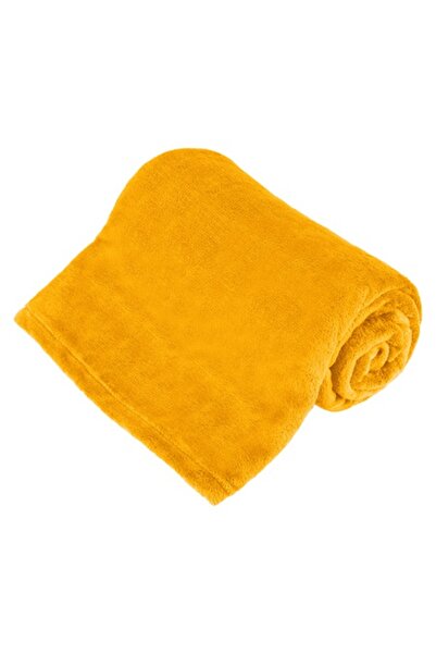 Teesa Pătură polar fleece galbenă 150x200 cm, Certificată OEKO-TEX