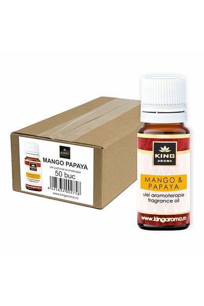KingAroma Pack of 50 aromatherapy scented oils, Mango & Papaya, Kingaroma, 10 ml