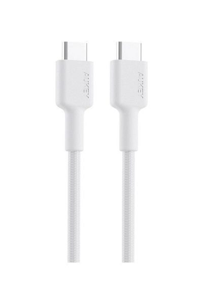 AUKEY Braided Nylon USB C to USB C Cable 0.9m Fast charge Cable USB C to USB C