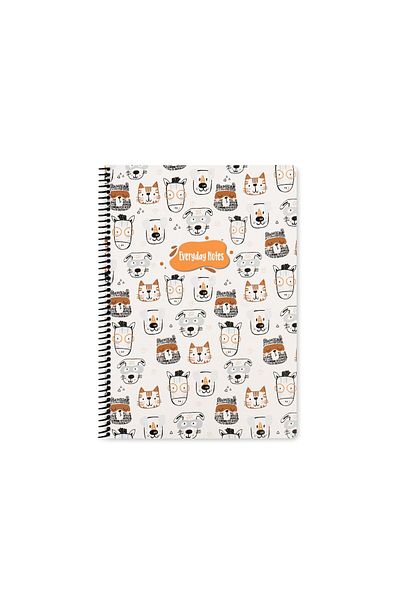 Keskin Colors Sharp Color Animal Friends Striped Notebook (16,5 X 22,5 cm)